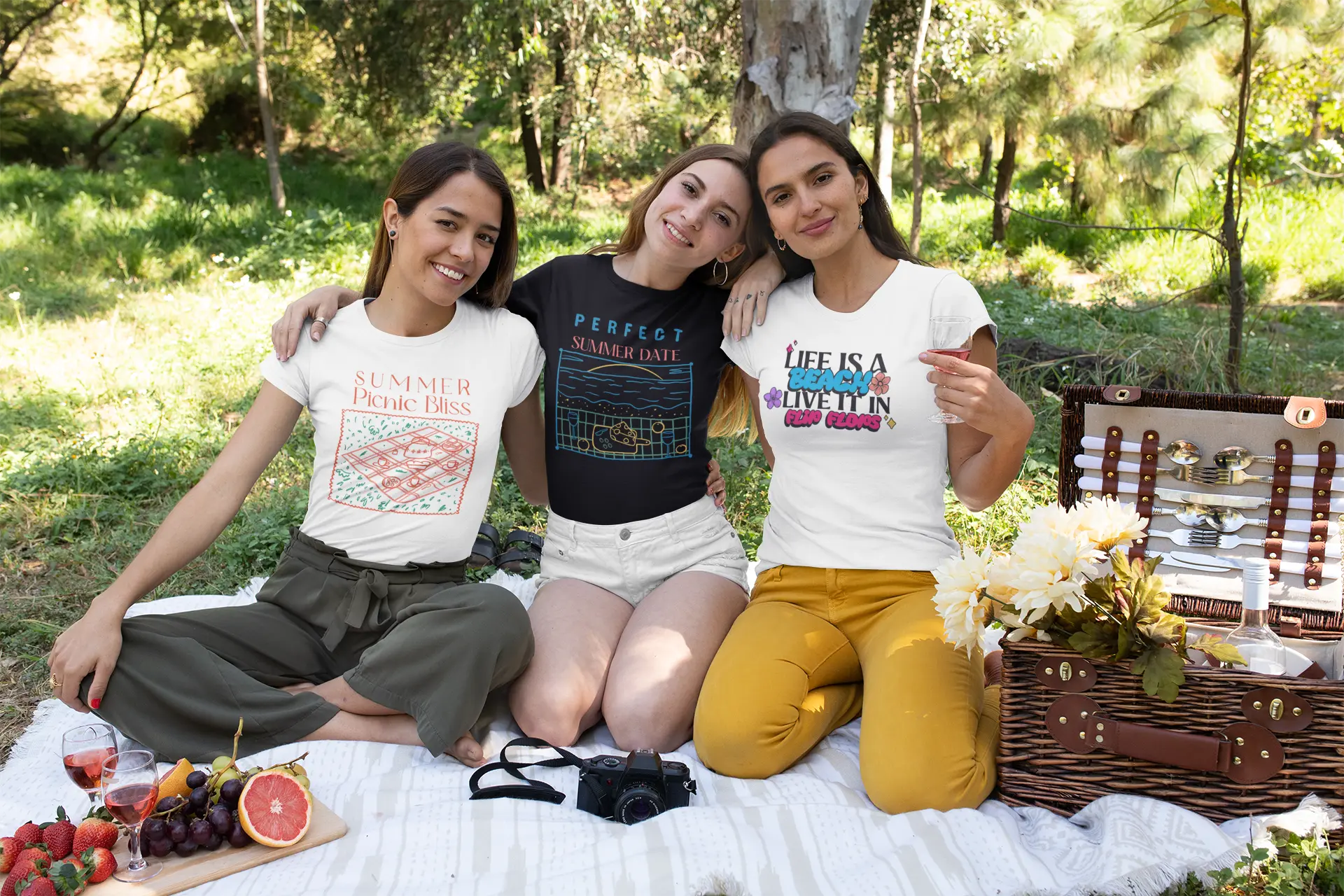 Summer Picnic Bliss Tee Printify