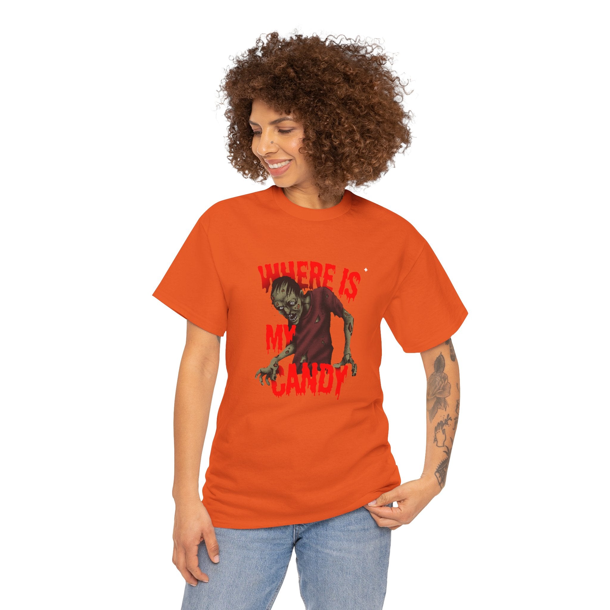 Halloween Zombie Tee, Spooky Unisex Cotton Shirt, Horror Apparel, Costume Party T-Shirt, October 31st Gift,