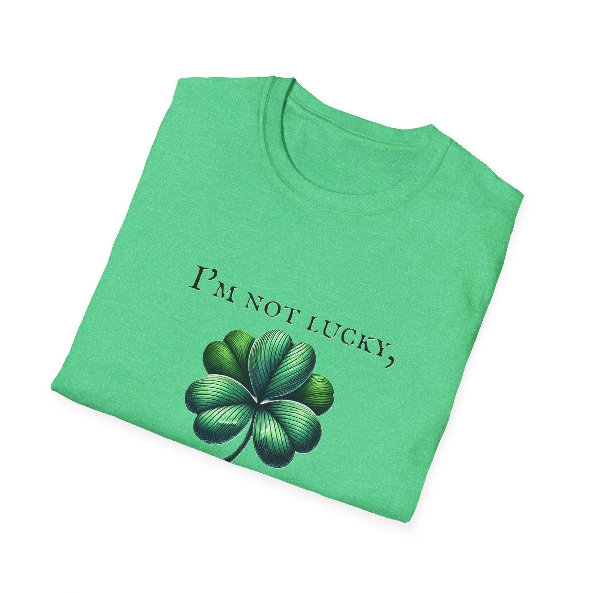 “I’m Not Lucky, I’m Just Irish” Clover Tee – Celebrate Heritage with Style - Our Sacred Serenity Store