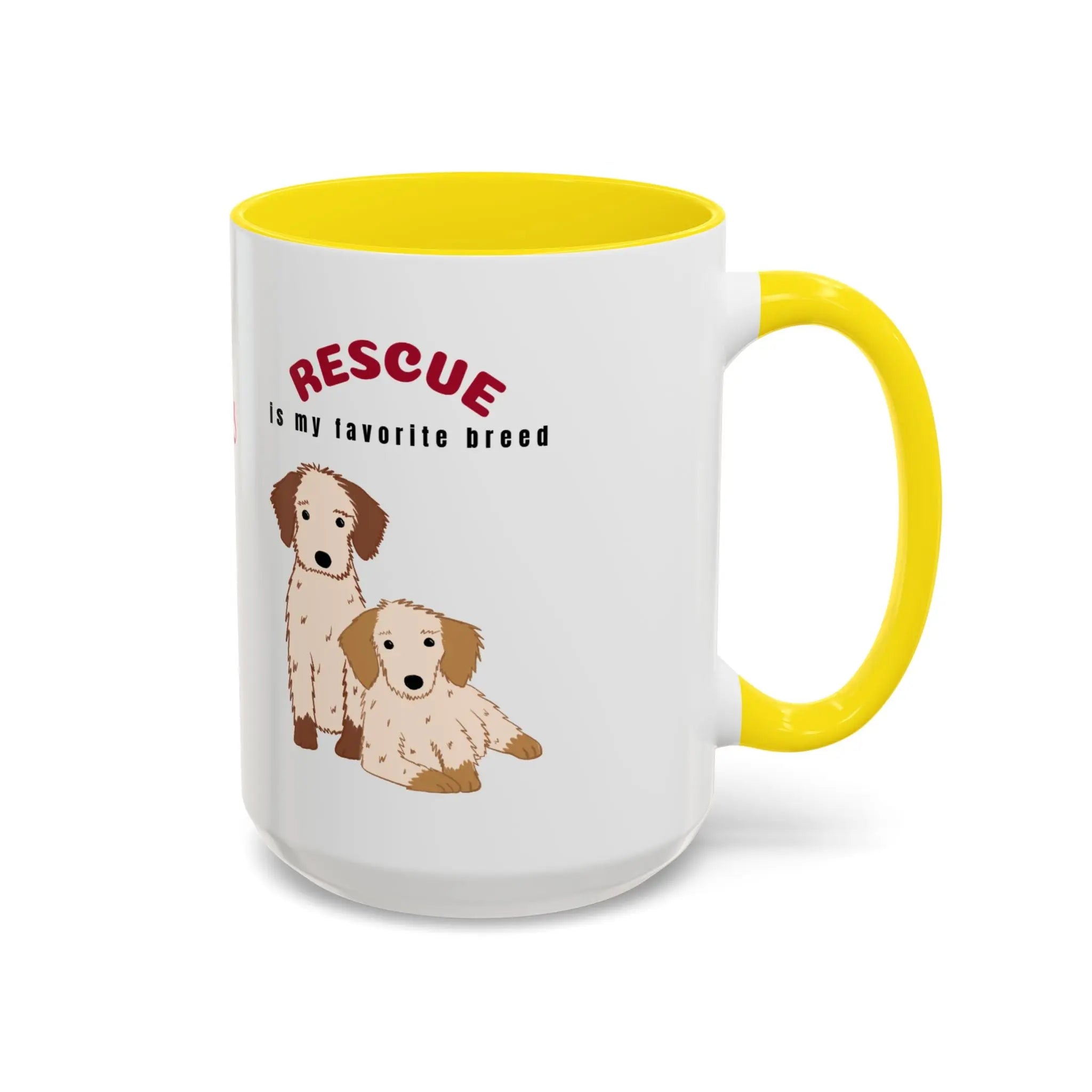 Rescue Dogs Love Coffee Mug – A Sweet Sip for Every Animal Lover Printify