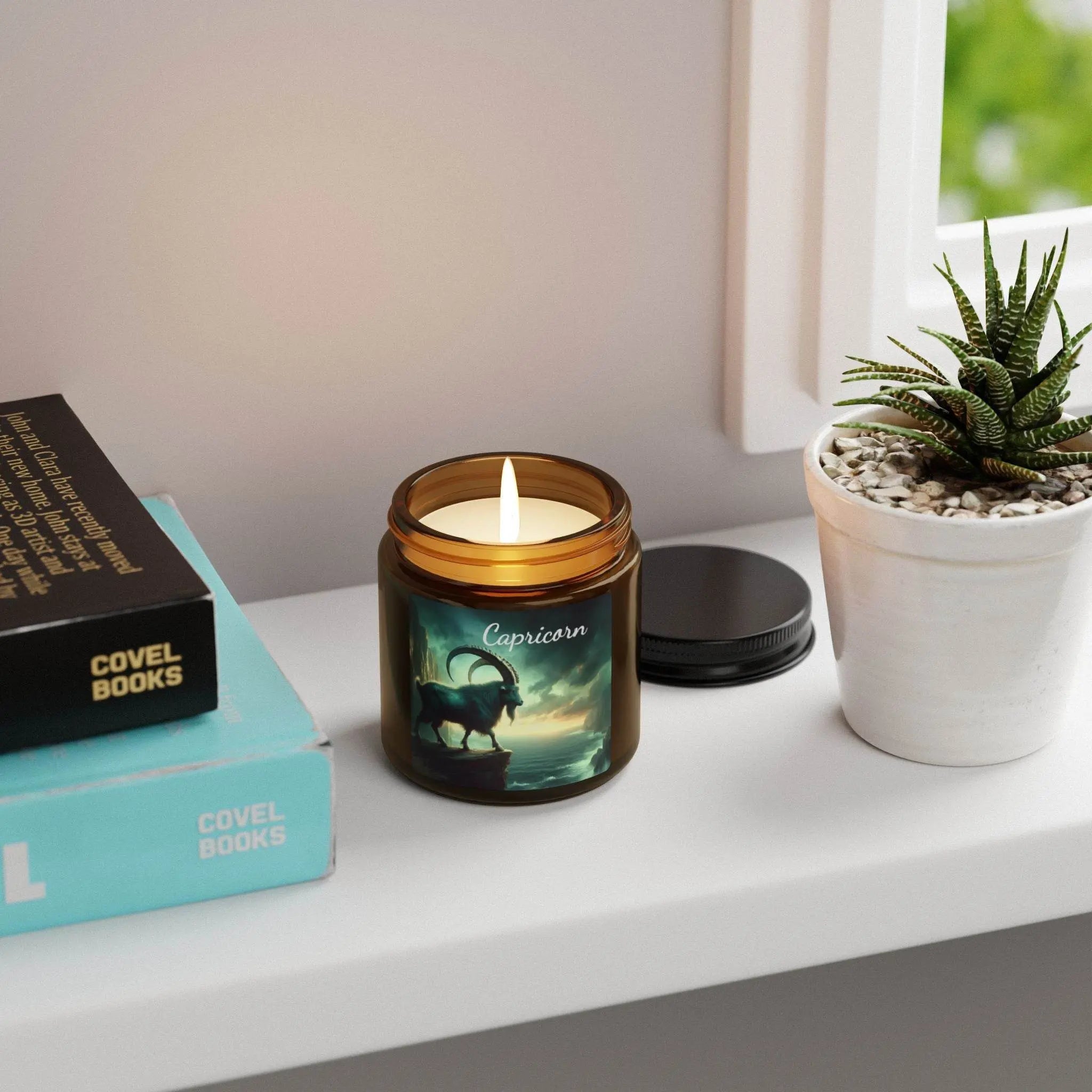 Scented Soy Candle (Multi-Size, Amber Jar) - Our Sacred Serenity Store