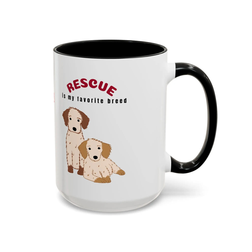 Rescue Dogs Love Coffee Mug – A Sweet Sip for Every Animal Lover Printify