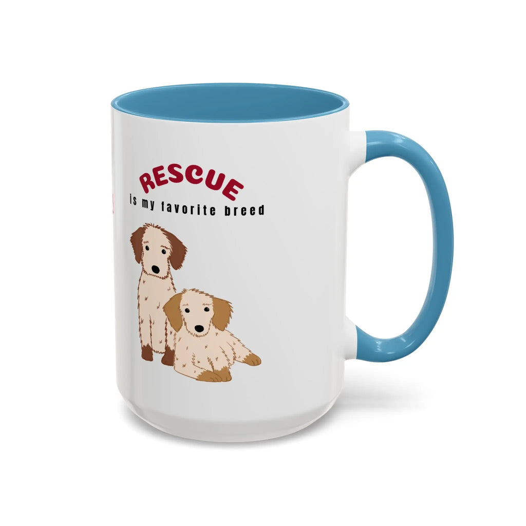 Rescue Dogs Love Coffee Mug – A Sweet Sip for Every Animal Lover Printify