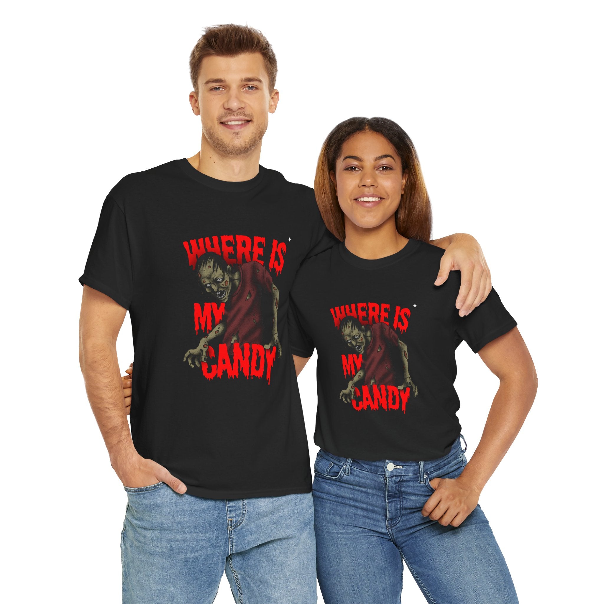 Halloween Zombie Tee, Spooky Unisex Cotton Shirt, Horror Apparel, Costume Party T-Shirt, October 31st Gift,