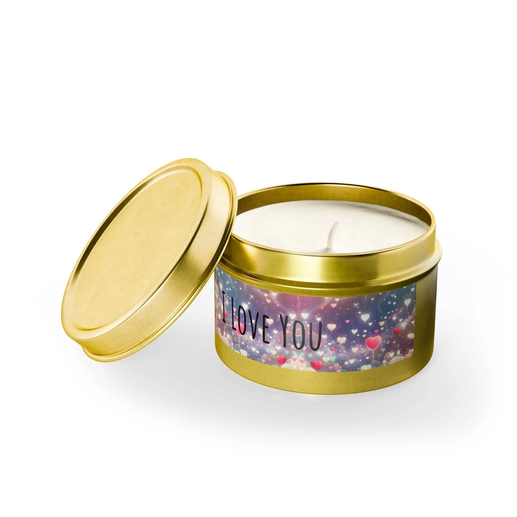 P.S I Love You Tin Candles, Heart Design Candle, Romantic Soy Candle, Day Gift, Home Decor Candle, Love Candle, Valentine's. - Our Sacred Serenity Store