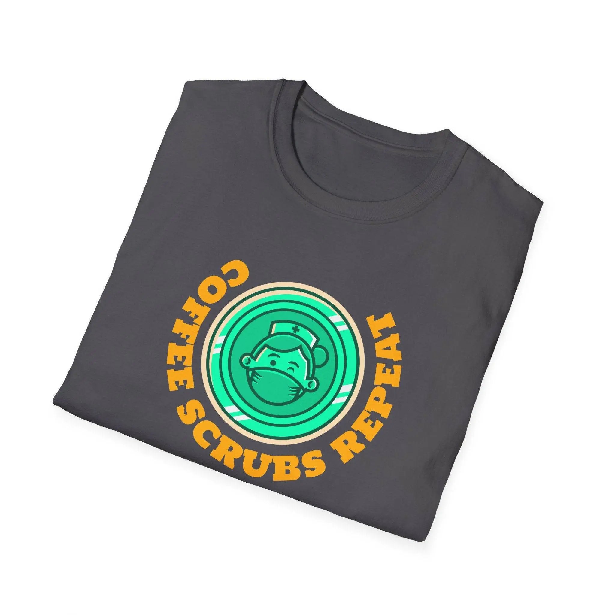 Coffee Scrubs Repeat Unisex Soft Style T-Shirt - Our Sacred Serenity Store
