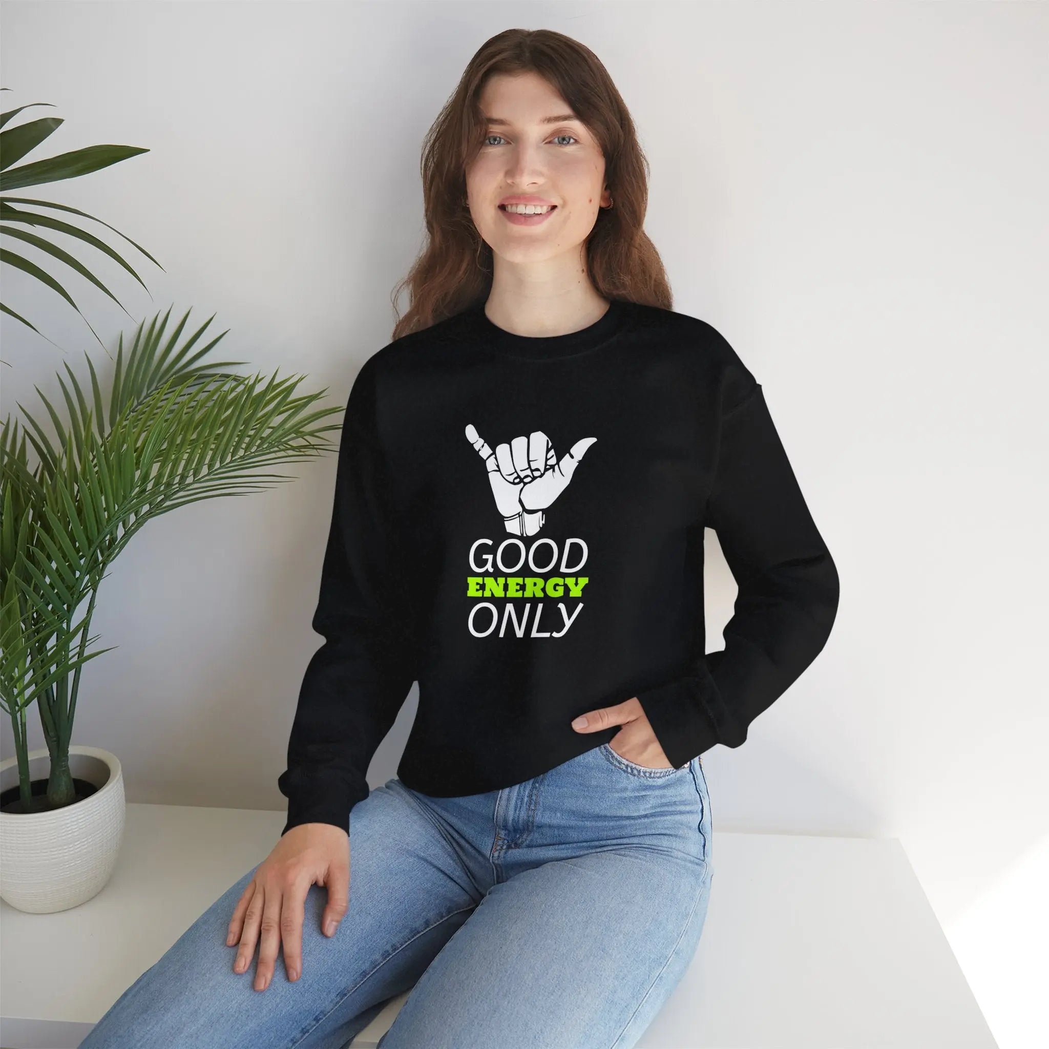 Positive Vibes Unisex Sweatshirt- Good Energy Only! Printify