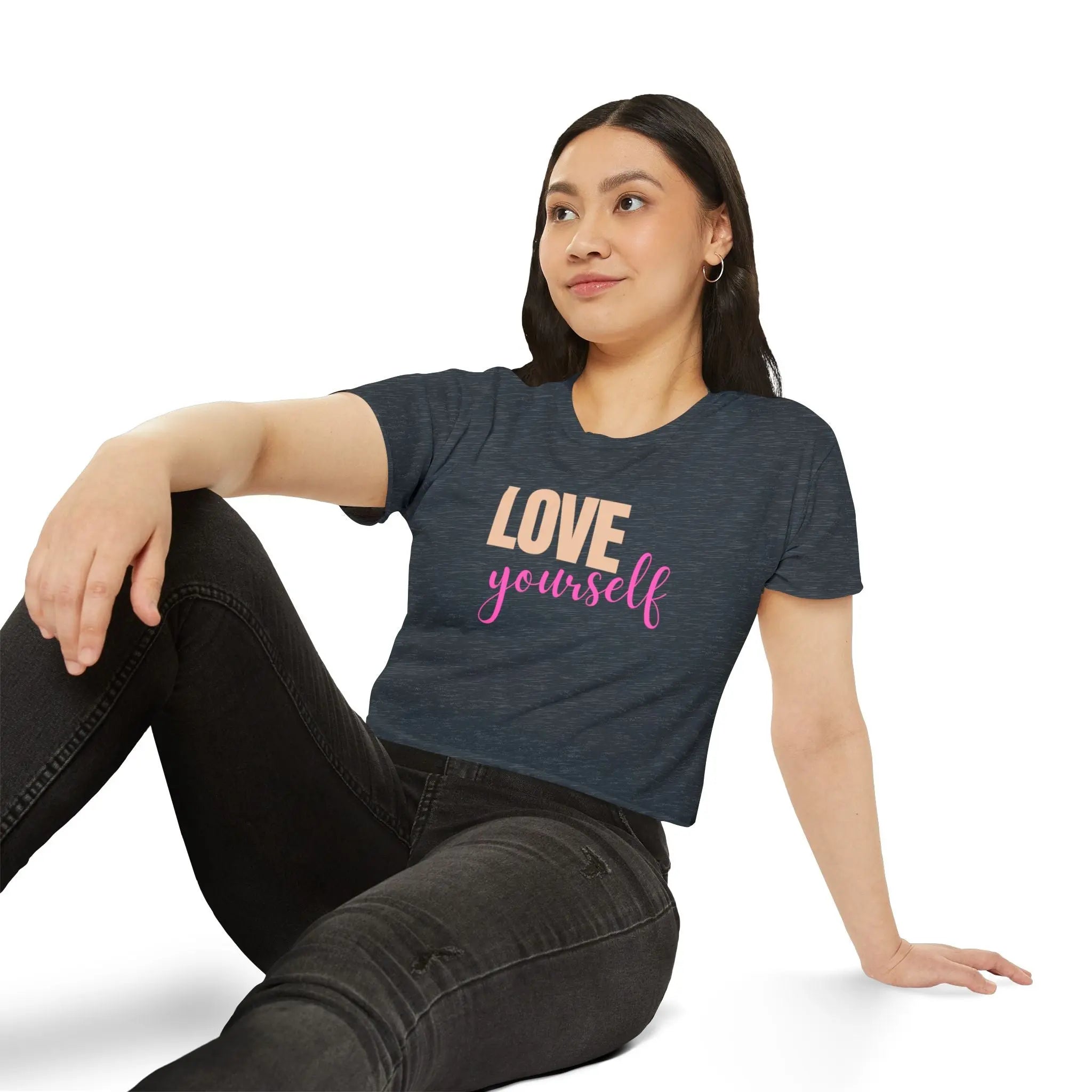 Love Yourself Festival Crop Top – Boho Summer Style Printify