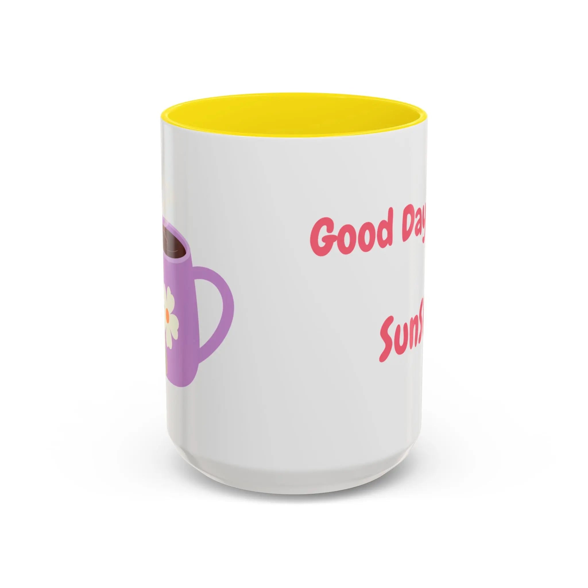 Coffee Mug - Good Day Sunshine Accent Mug (11, 15oz) Printify