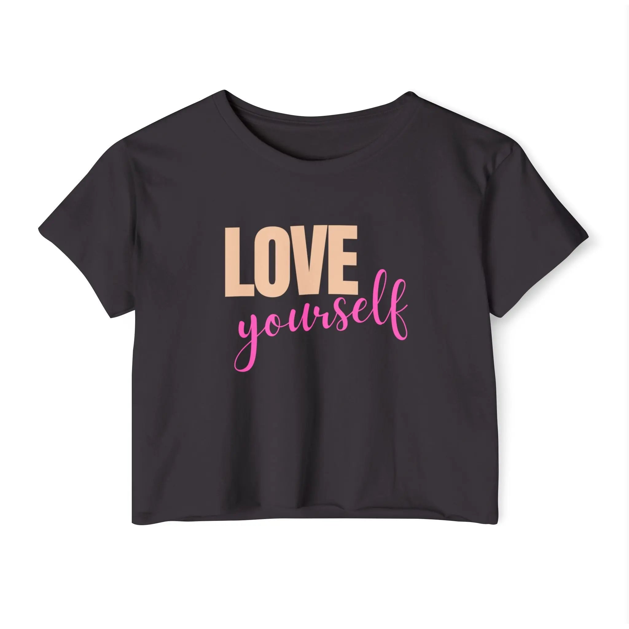 Love Yourself Festival Crop Top – Boho Summer Style Printify