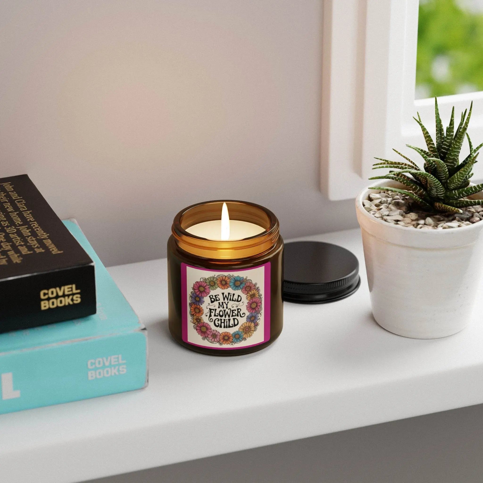 Stay Wild Soy Candle Hippie Love and Peace - Our Sacred Serenity Store