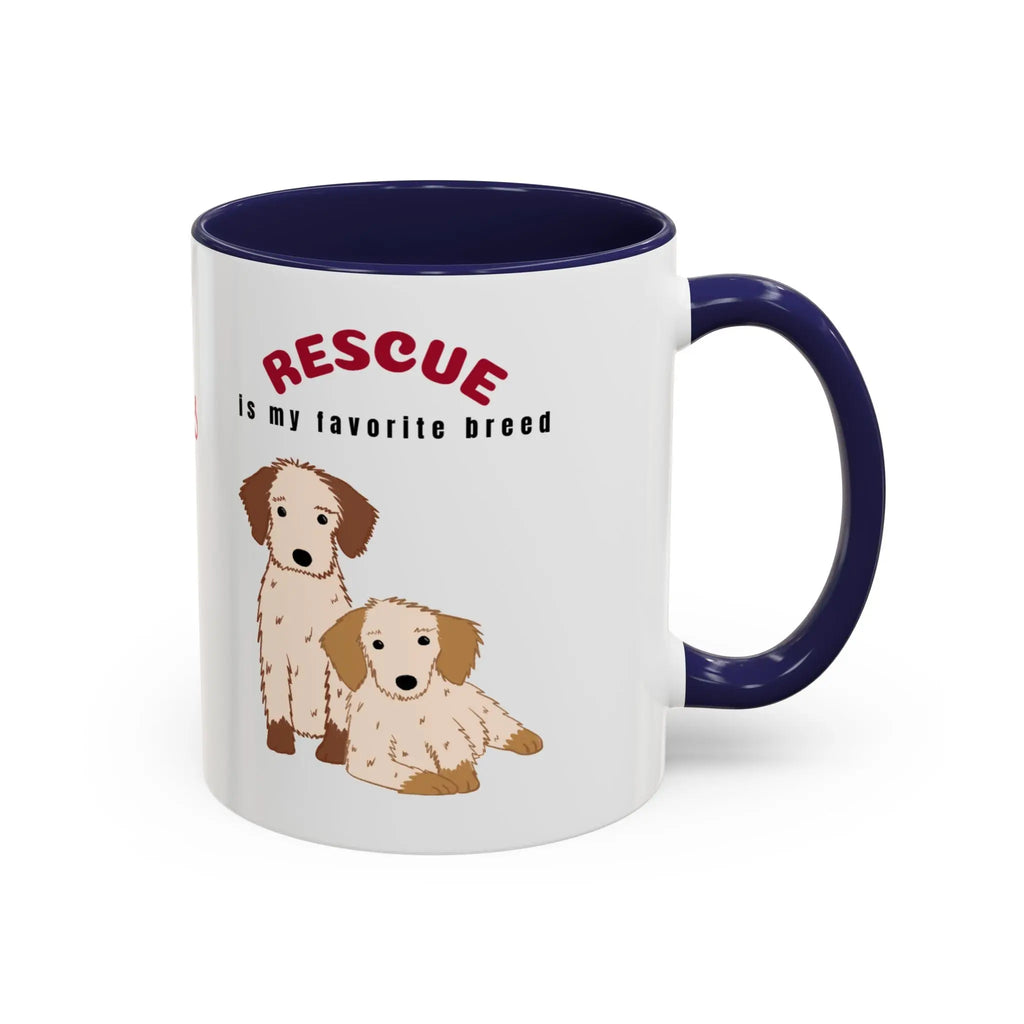 Rescue Dogs Love Coffee Mug – A Sweet Sip for Every Animal Lover Printify