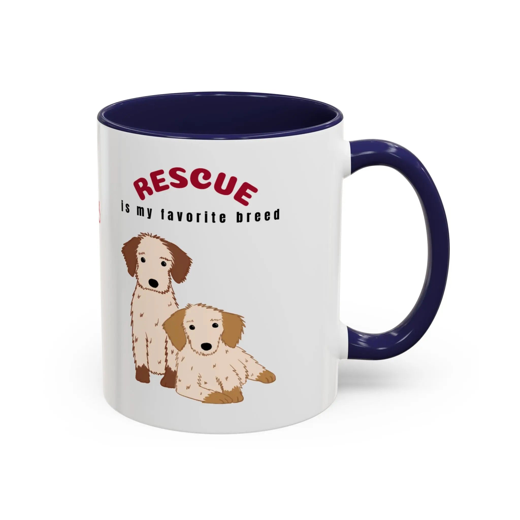 Rescue Dogs Love Coffee Mug – A Sweet Sip for Every Animal Lover Printify
