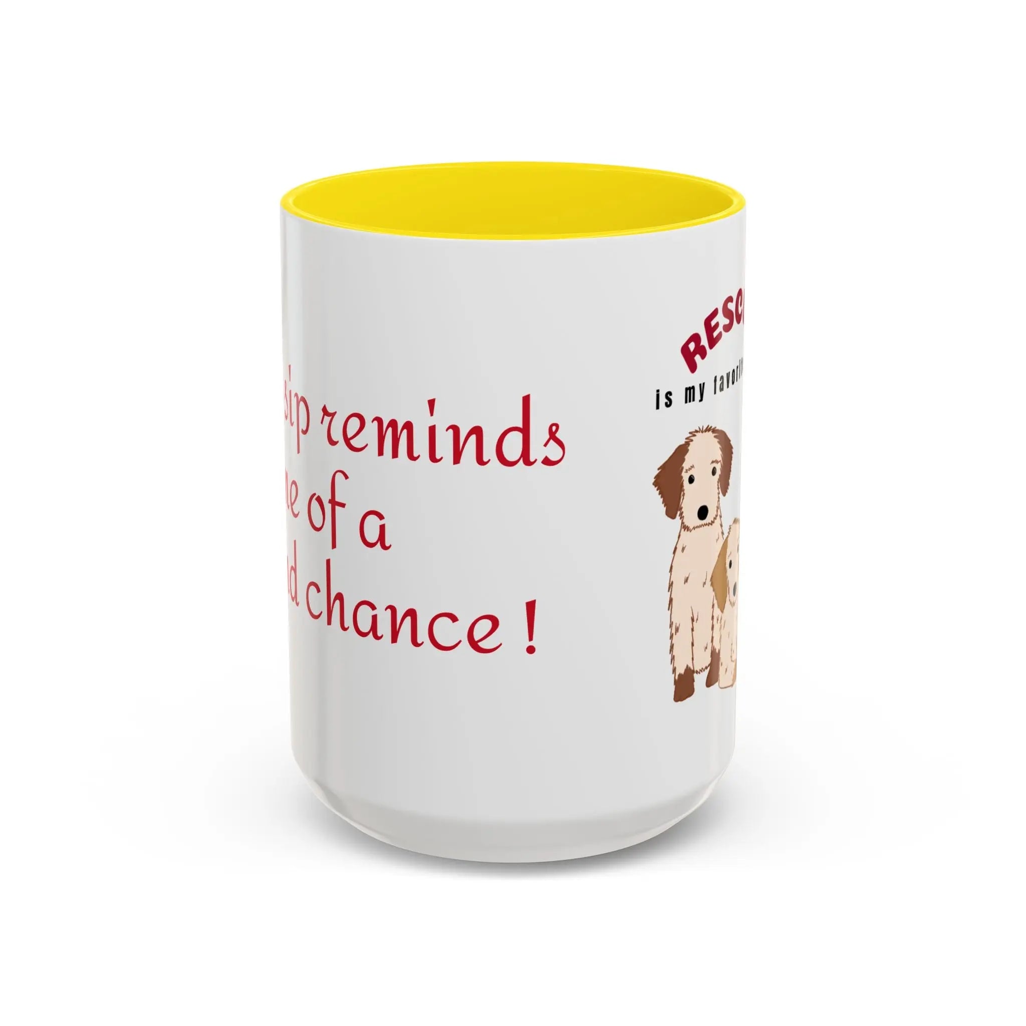 Rescue Dogs Love Coffee Mug – A Sweet Sip for Every Animal Lover Printify