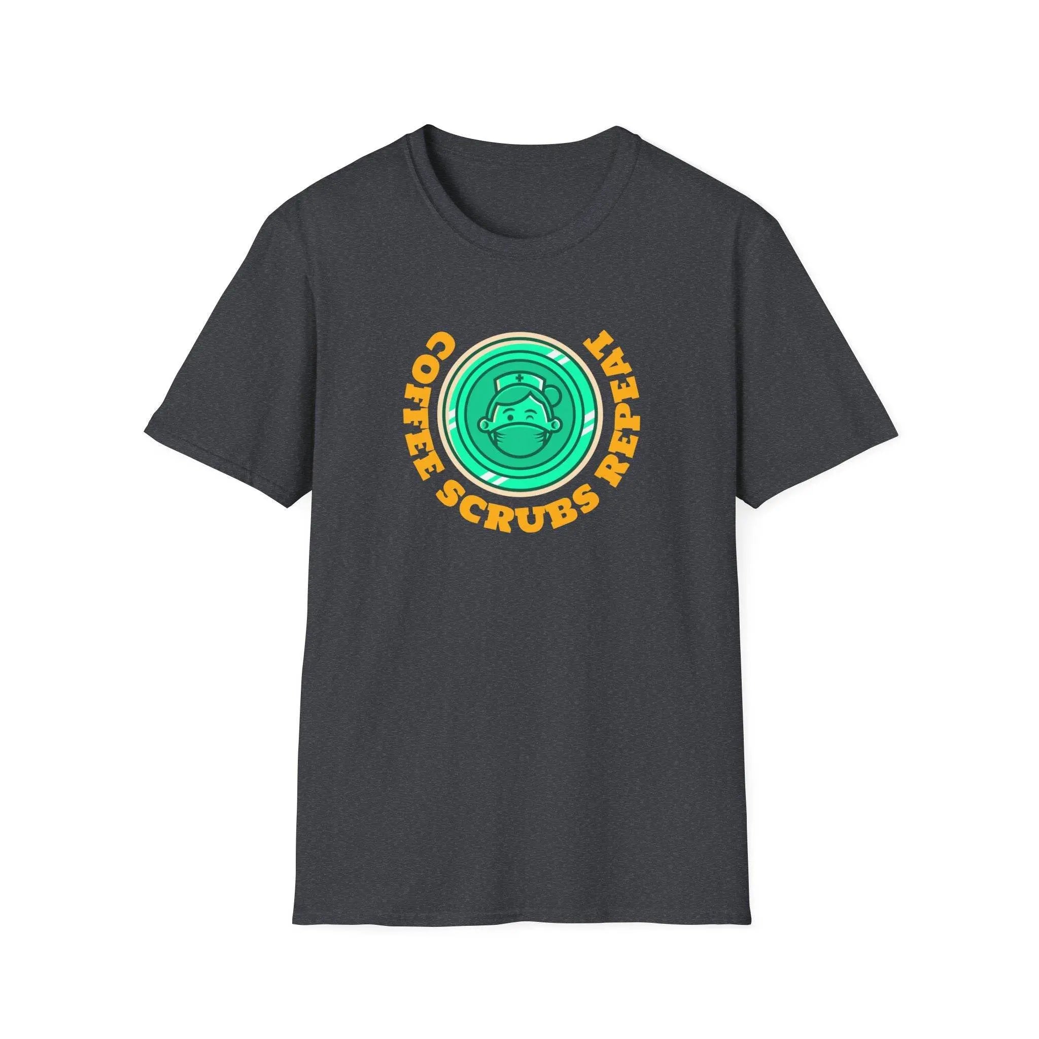 Coffee Scrubs Repeat Unisex Soft Style T-Shirt - Our Sacred Serenity Store