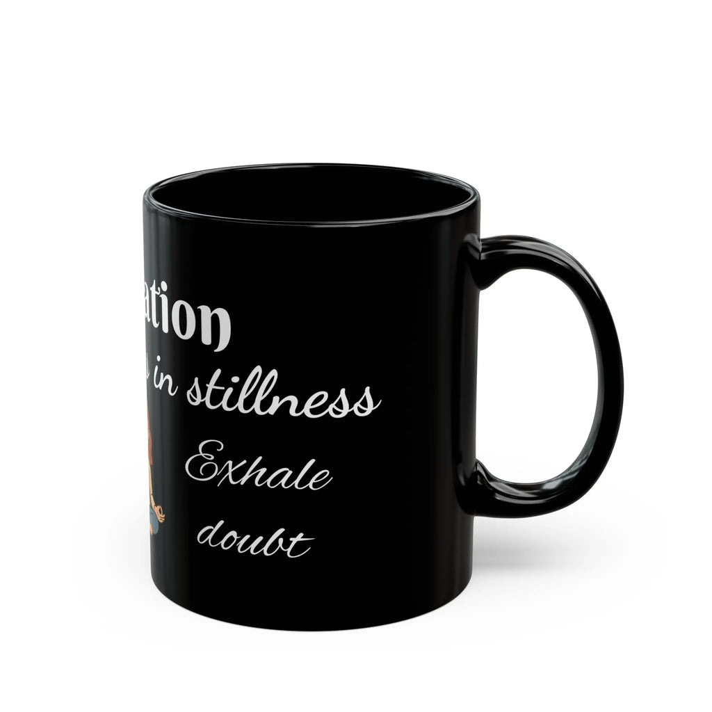 Meditation Mug – "The Divine Lives in Stillness" | 11 oz Printify