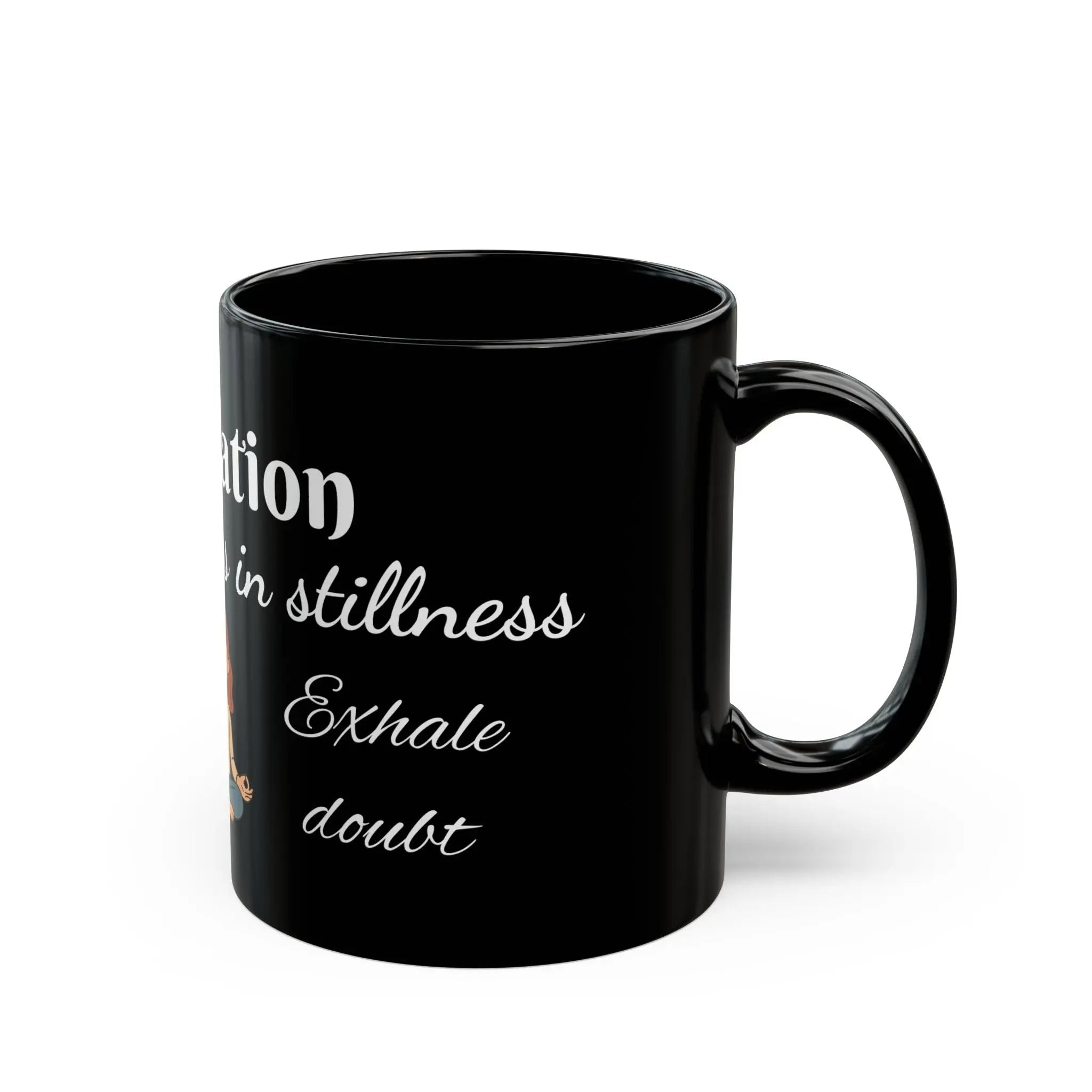 Meditation Mug – "The Divine Lives in Stillness" | 11 oz Printify