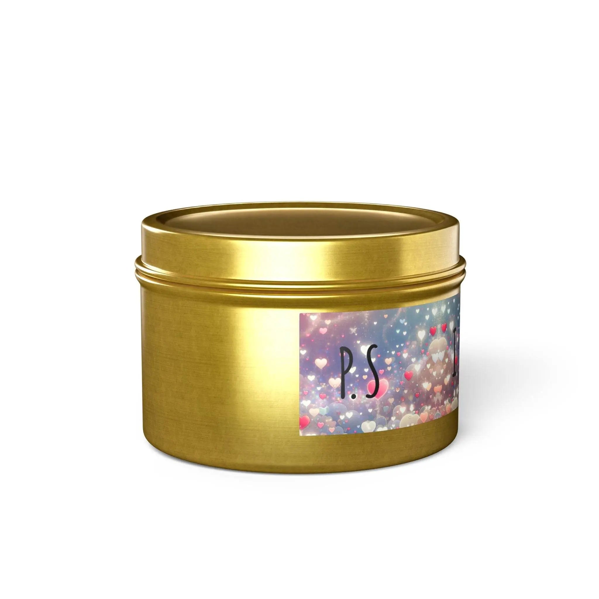 P.S I Love You Tin Candles, Heart Design Candle, Romantic Soy Candle, Day Gift, Home Decor Candle, Love Candle, Valentine's. - Our Sacred Serenity Store