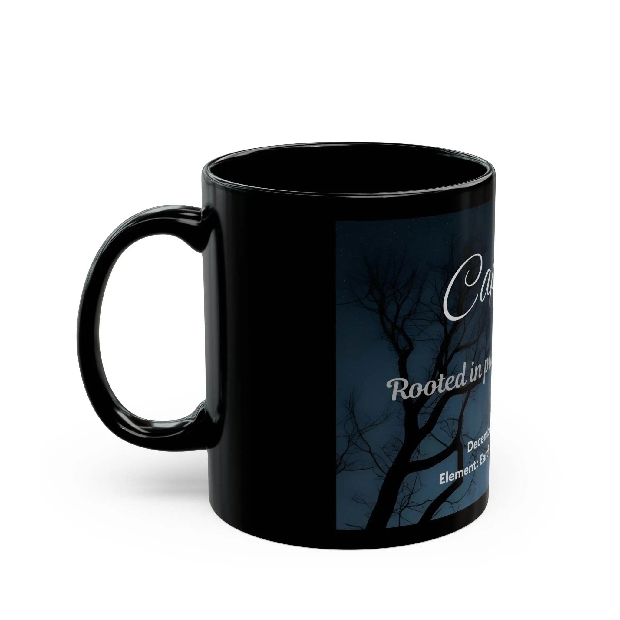 Capricorn Zodiac Mug – “Rooted in Purpose” | Glossy Ceramic, Astrology Gift (11oz/15oz) - Our Sacred Serenity Store