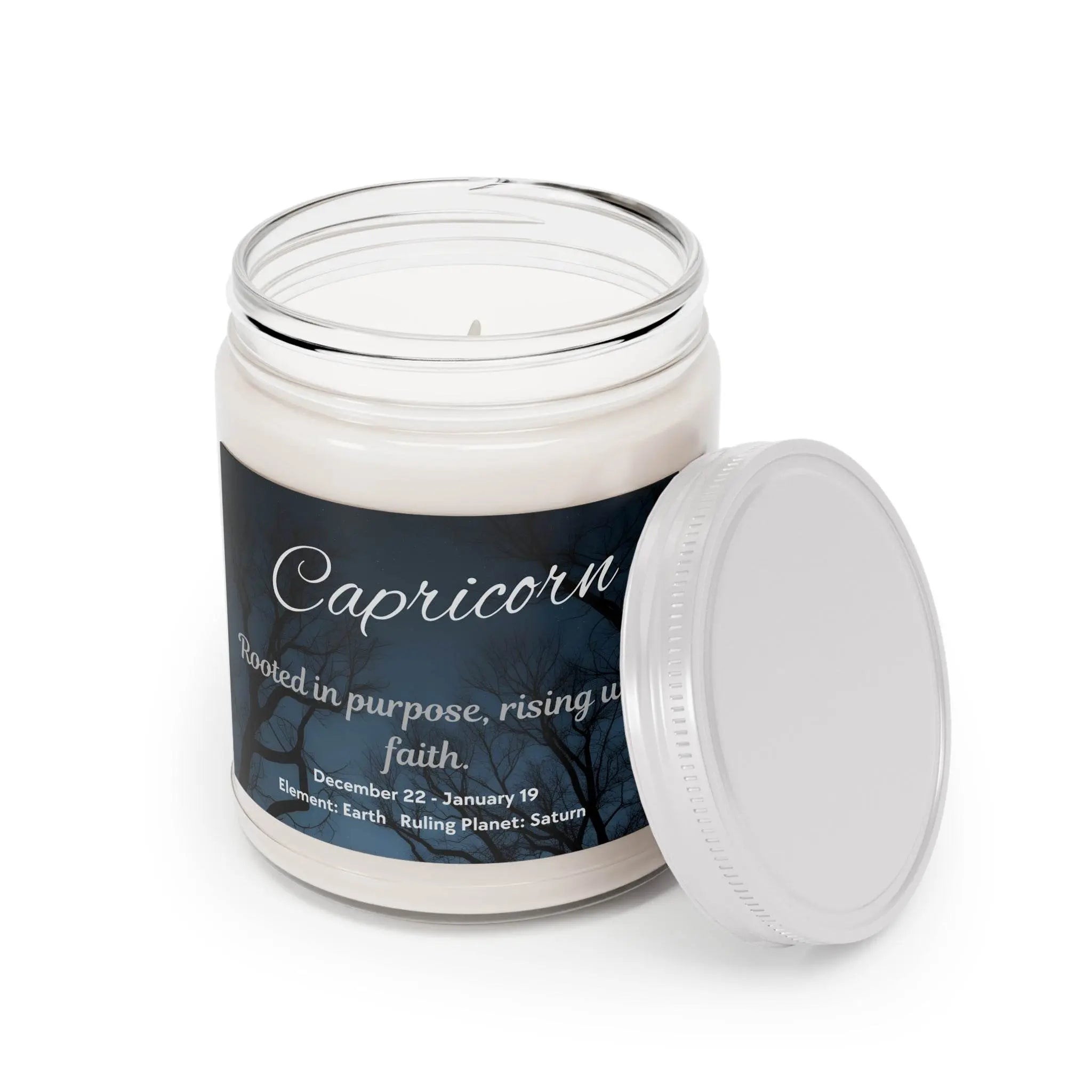 Capricorn Scented Candle, Earthy Aromatherapy, Zodiac Gift for Astrology Lovers, Home Decor, Birthday Present - Our Sacred Serenity Store