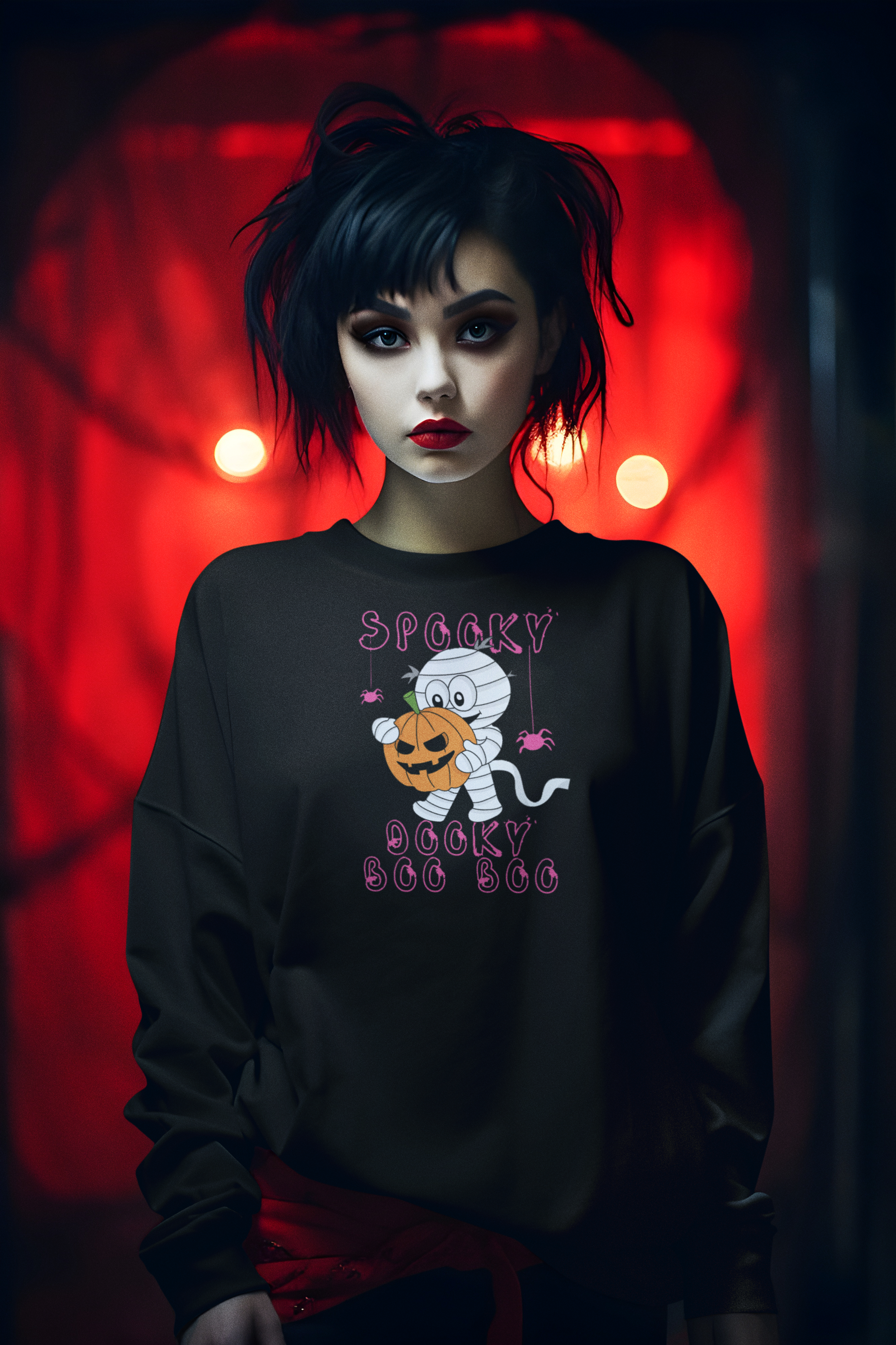 🎃 Spooky & Cozy Unisex Long Sleeve Tee – Halloween Edition 👻
