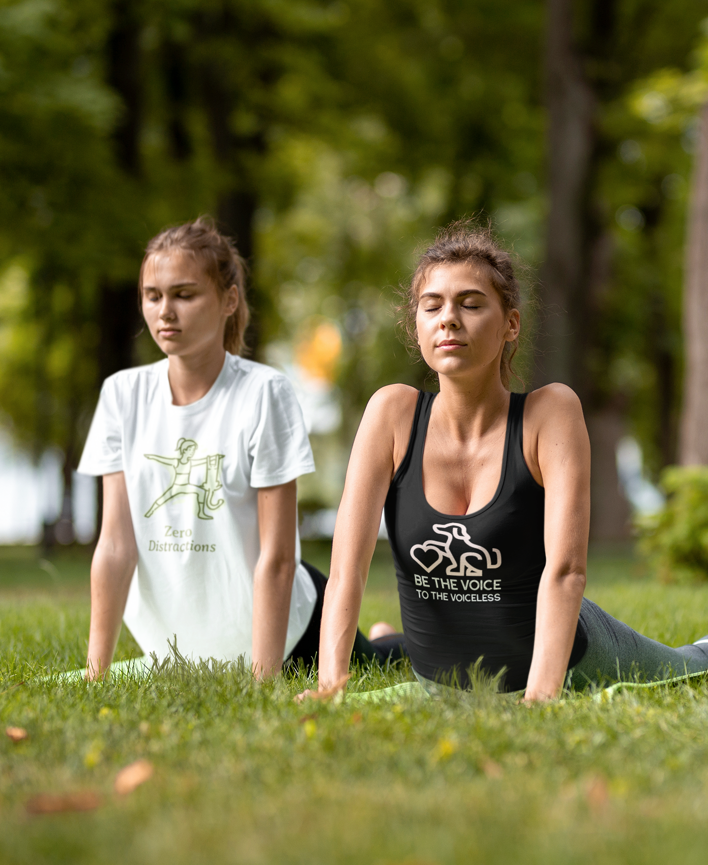 Yoga Inspired Unisex Heavy Cotton Tee, Motivational Shirt, Yoga Gift, Wellness Apparel, Mindfulness T-Shirt, Zero Distractions Tee